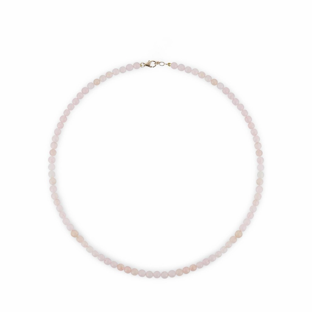 Love and Joy Rose Quartz Beaded Necklace